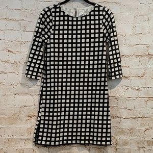 Crewcuts Plaid Black White Shift Dress 14